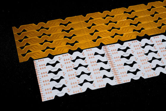 Beli Strip LED FPC Lapisan Ganda dengan Tingkat Perlindungan Api V0 dan Papan Sirkuit Cetak Fleksibel yang Dapat Disesuaikan online manufacture