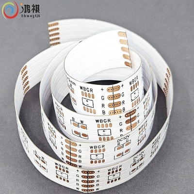 RGBW 4 In 1 COB PCB Flexible LED Strip Circuit Board Sumber Disesuaikan