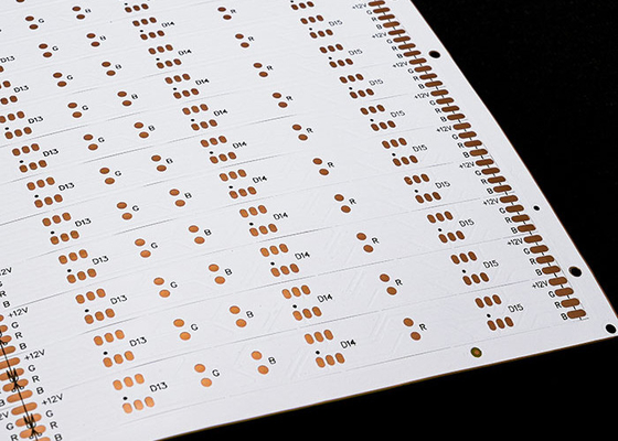 12V Double Side Flexible PCB Board Untuk LED Dengan Karakter Hitam OSP Antioksidan