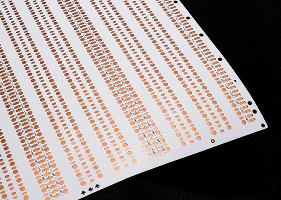 Papan Sirkuit Fleksibel LED FPC dengan Lampu LED 2835 dan Film Putih untuk Aplikasi Tingkat Proteksi Kebakaran V0