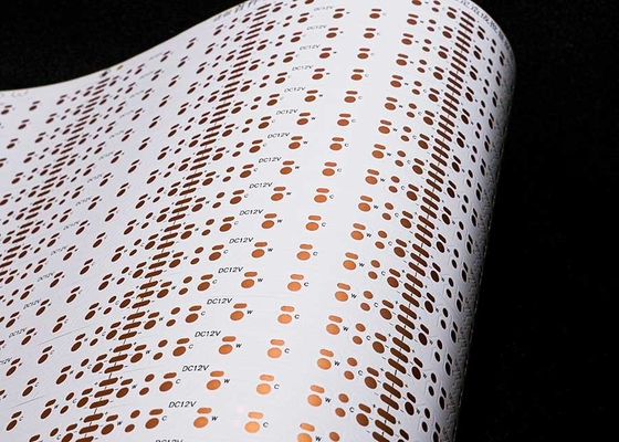 Disesuaikan COB PCB LED Strip Flexible Circuit Board Untuk Led Lighting 12V 24V FPCB