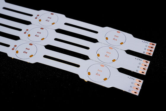 Custom LED Light Strip FPCB Double Layer Circuit Board dengan tingkat perlindungan api V0 dan desain yang dapat disesuaikan