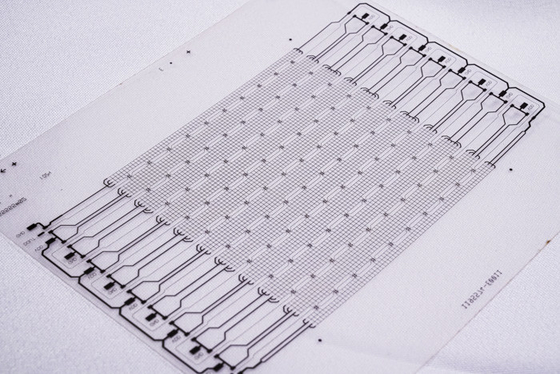 Papan sirkuit cetak HDI Elektronik Lembar ganda LED Tampilan transparan PCB fleksibel