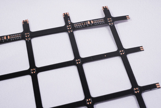 Custom Electronic Printed Circuit Board Plated Gold Film Hitam FPC Sisi Ganda