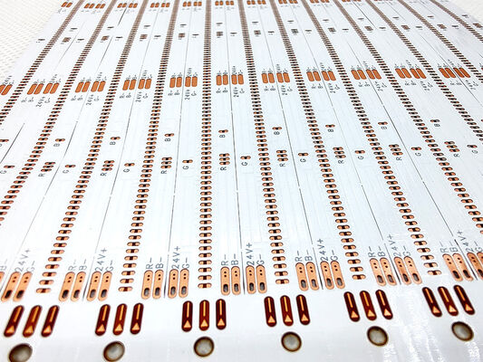 Papan sirkuit strip ringan COB fleksibel sisi ganda dengan chip tingkat perlindungan api V0 pada FPC