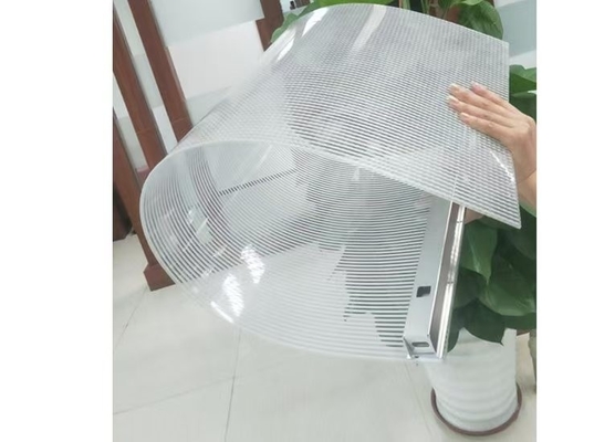 Display layar LED transparan fleksibel yang dapat disesuaikan 1600+ Nits Kecerahan, IP65 Waterproof Solusi Periklanan Luar Ruang Grosir
