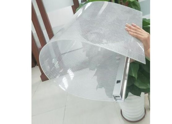 Layar Fleksibel Transparan LED yang Dapat Disesuaikan dengan Kecerahan 1600+ Nits, Tahan Air IP65, dan Papan Sirkuit Lapisan Ganda untuk Periklanan Luar Ruangan