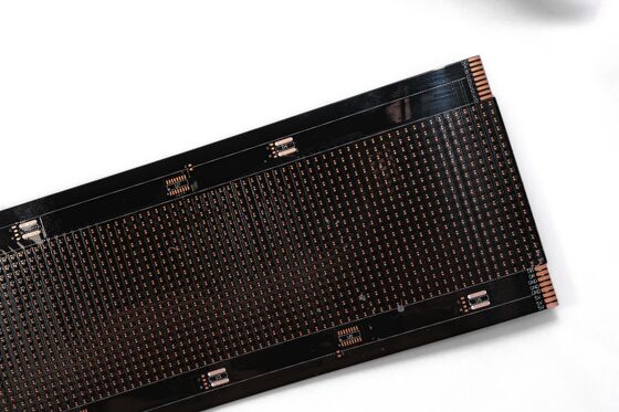 Flexible Double Layer Flexible Display Screen FPC dengan Ketebalan 0,1 mm untuk LED Flexible Circuit Board